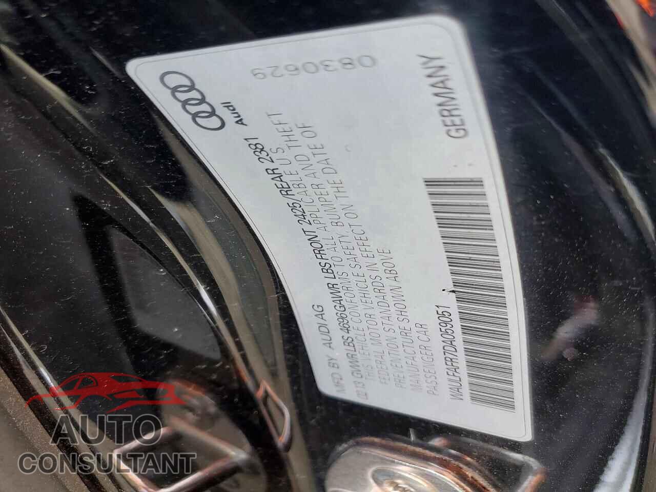 AUDI A5 2013 - WAULFAFR7DA059051