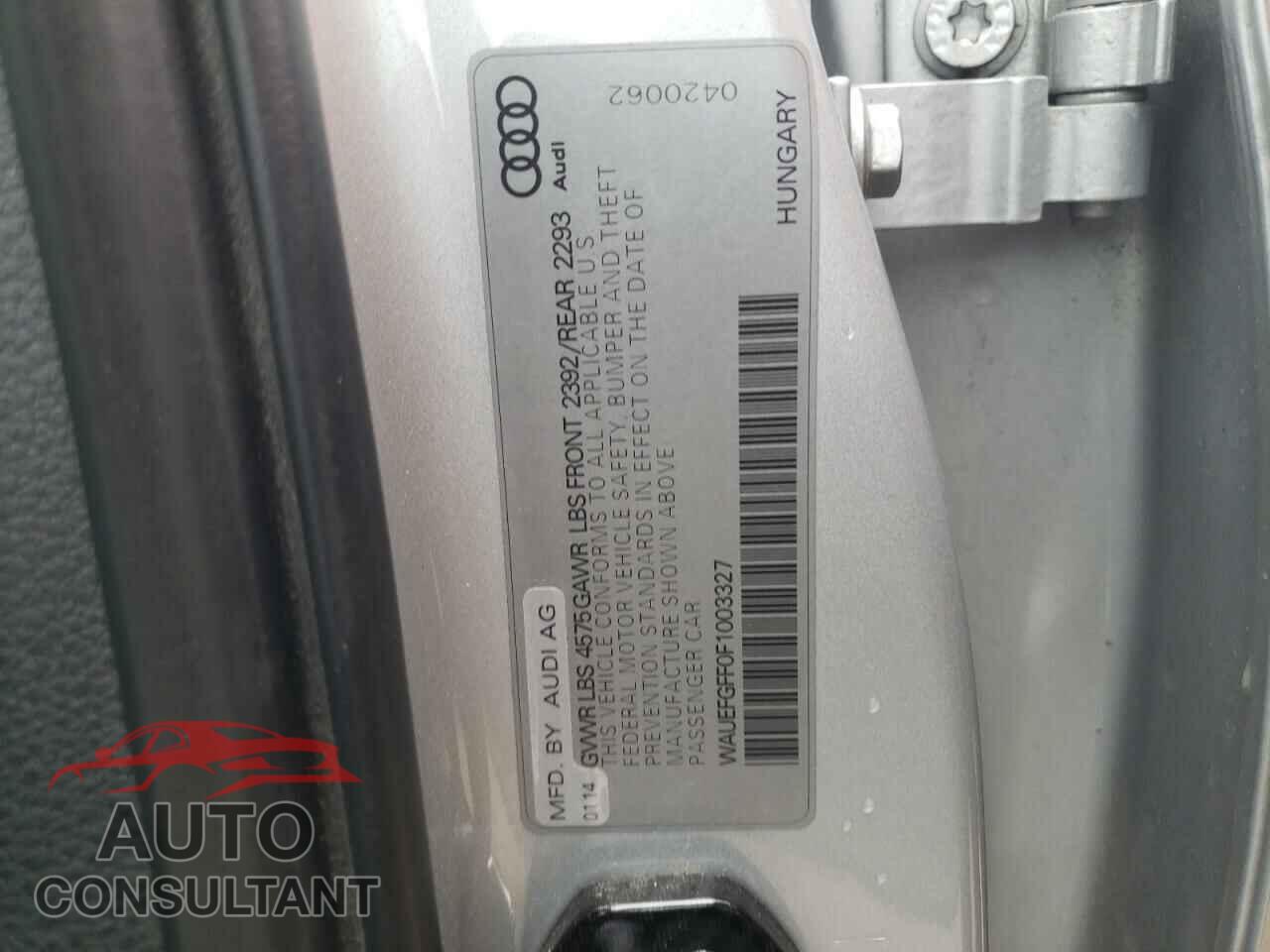 AUDI A3 2015 - WAUEFGFF0F1003327