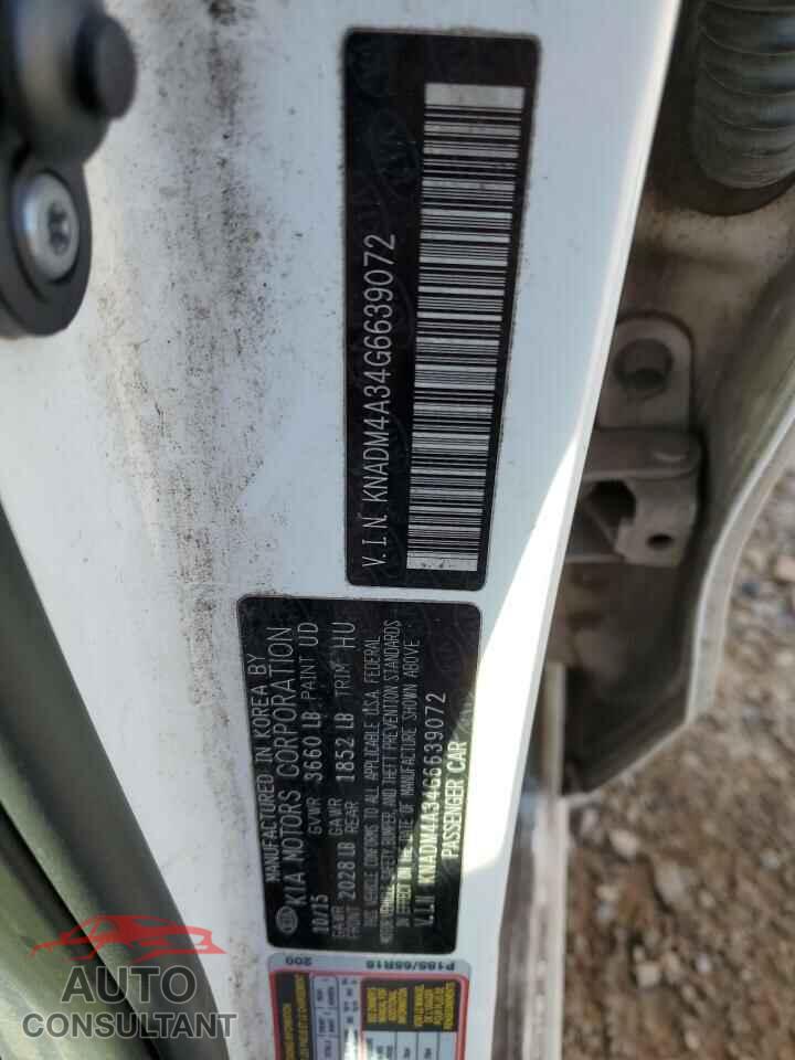 KIA RIO 2016 - KNADM4A34G6639072
