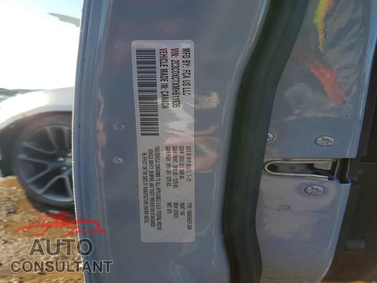 DODGE CHARGER 2021 - 2C3CDXCTXMH611935