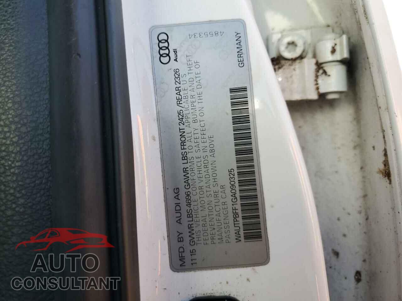 AUDI A3 2016 - WAUTPBFF1GA090325