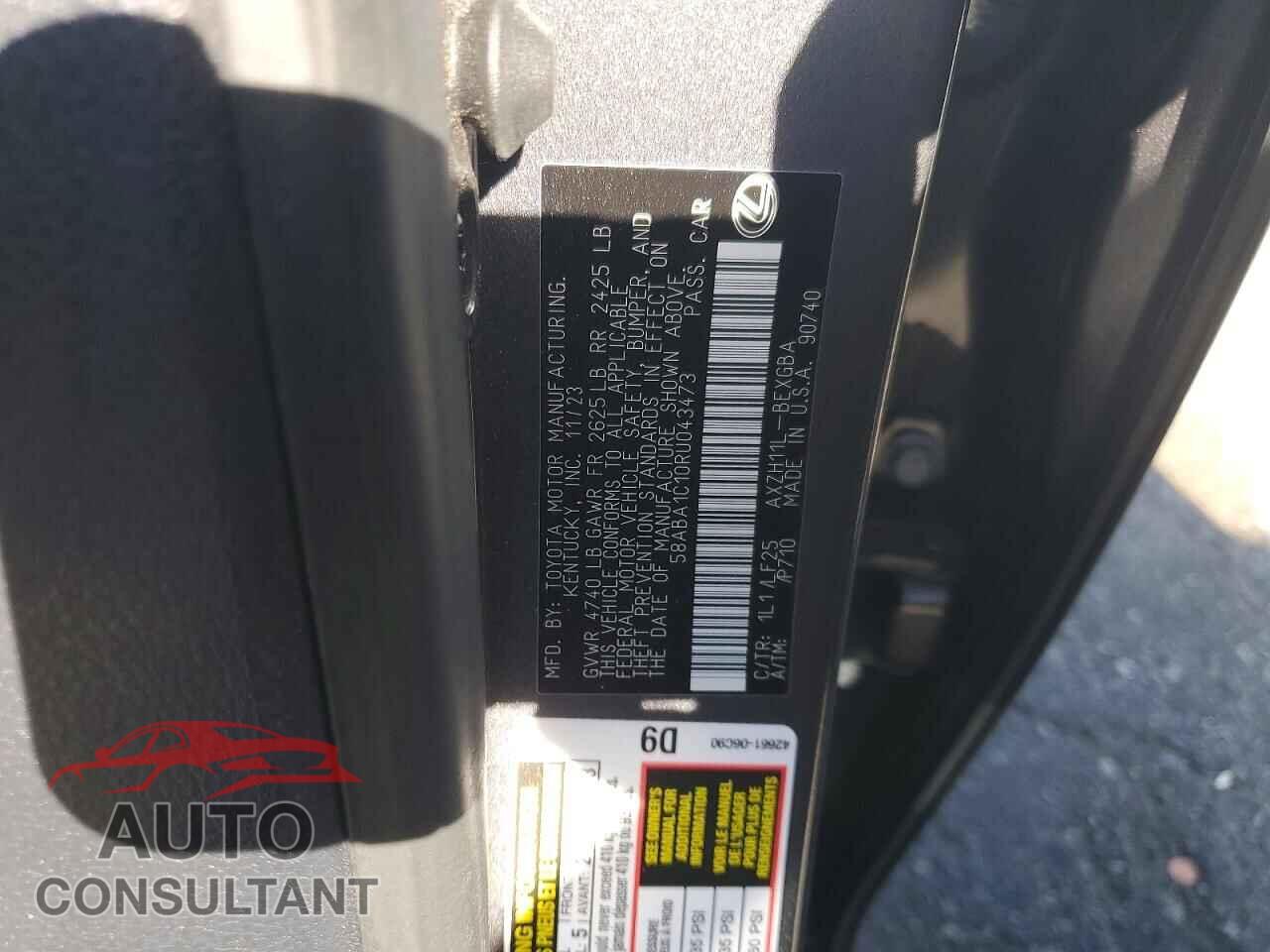 LEXUS ES300 2024 - 58ABA1C10RU043473