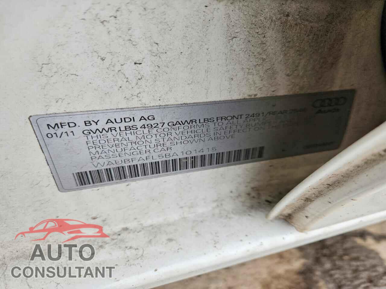 AUDI A4 2011 - WAUBFAFL5BA101415