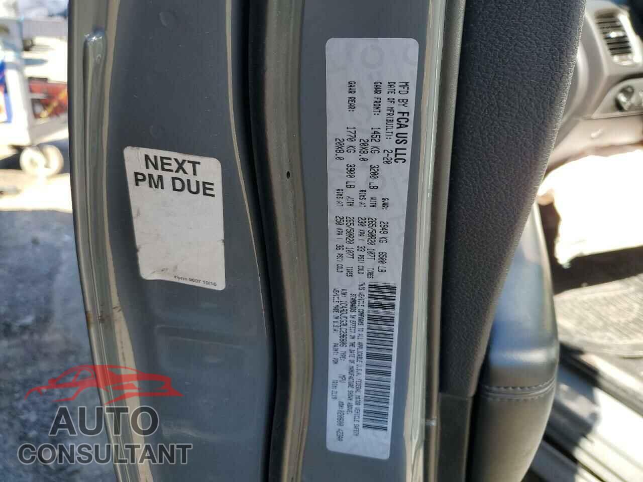 DODGE DURANGO 2020 - 1C4RDJDG3LC296806
