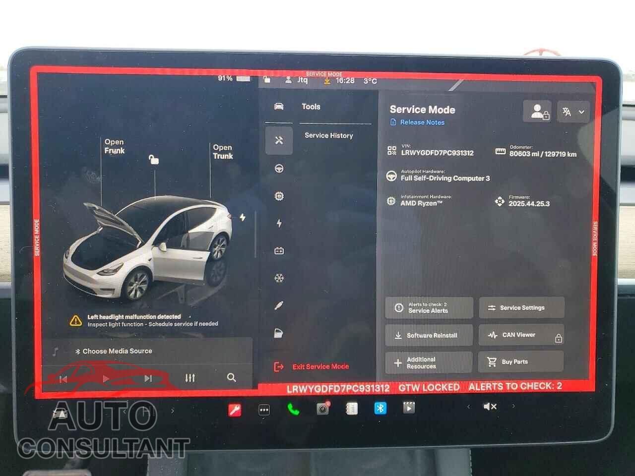 TESLA MODEL Y 2023 - LRWYGDFD7PC931312