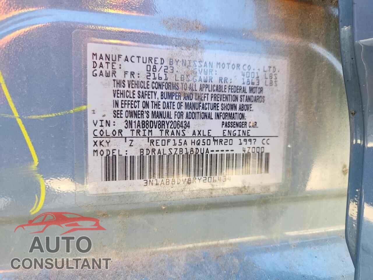NISSAN SENTRA 2024 - 3N1AB8DV8RY206434