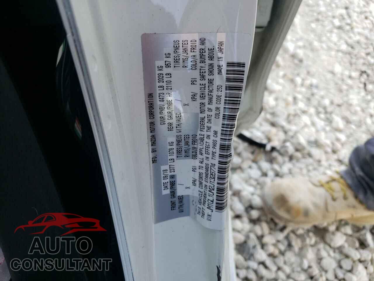 MAZDA 6 2018 - JM1GL1UM2J1326774