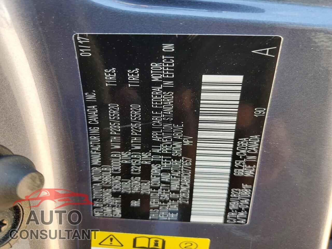 LEXUS RX350 2017 - 2T2BZMCA8HC077657