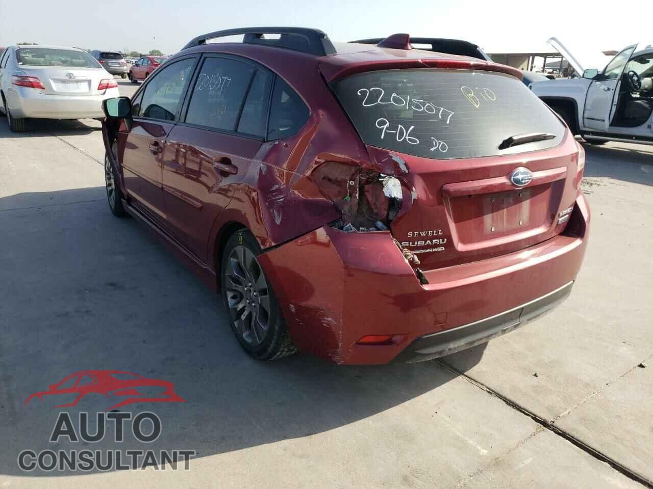 SUBARU IMPREZA 2016 - JF1GPAY67G8253858