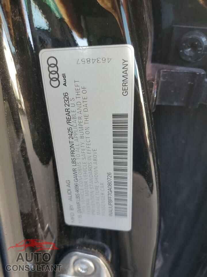 AUDI A3 2016 - WAUUPBFF7GA080726