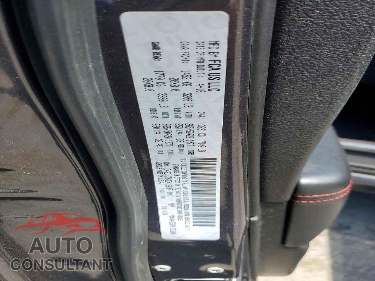 DODGE DURANGO 2016 - 1C4SDJCT6GC413087