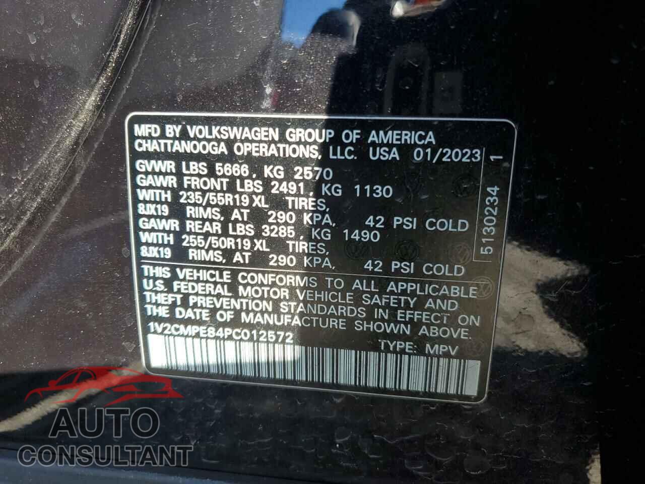 VOLKSWAGEN ID.4 PRO 2023 - 1V2CMPE84PC012572