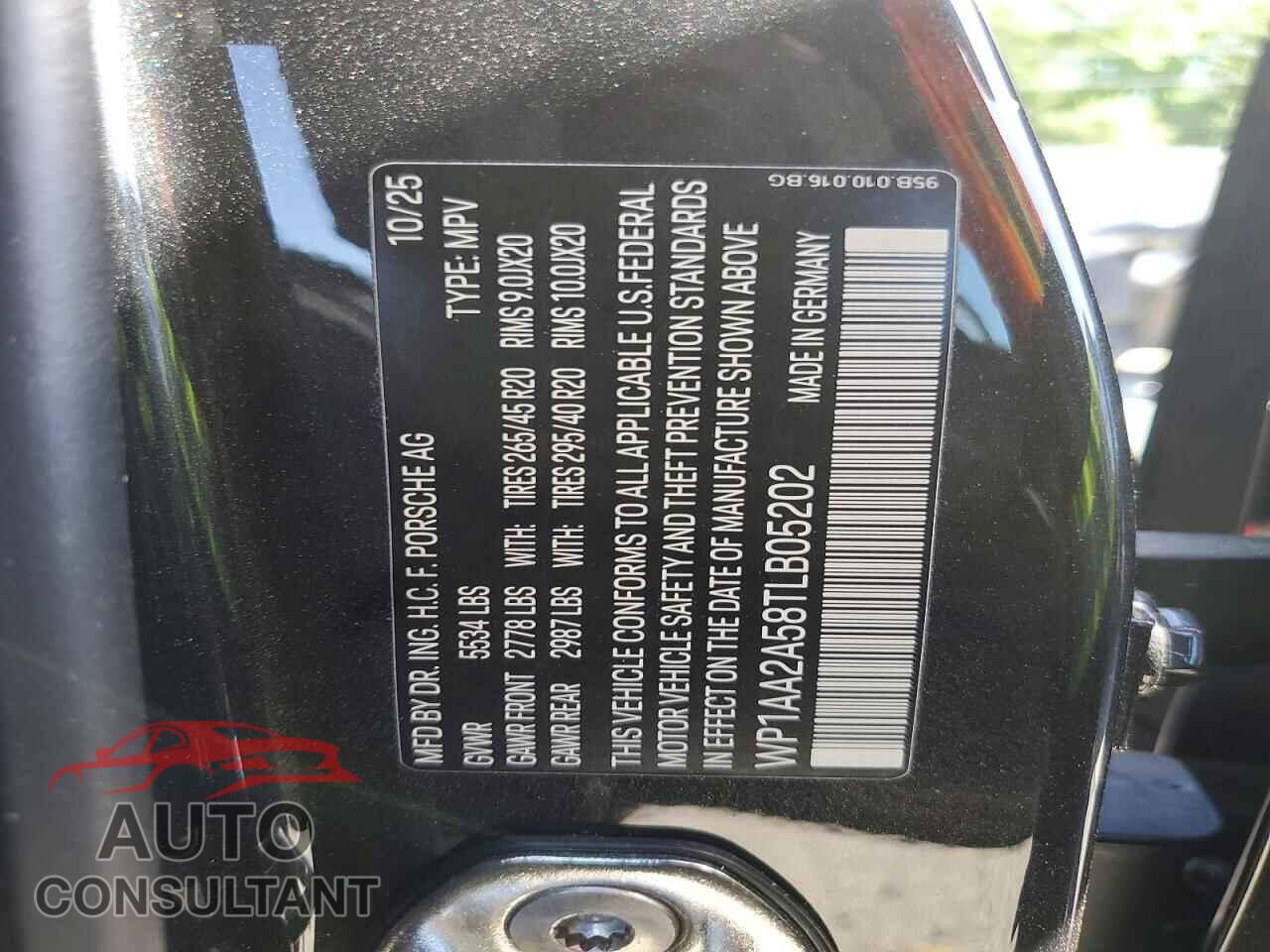 PORSCHE MACAN 2026 - WP1AA2A58TLB05202