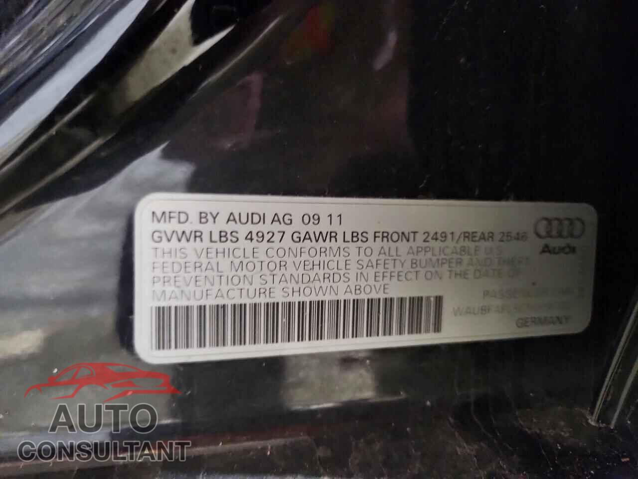AUDI A4 2012 - WAUBFAFL5CN009103