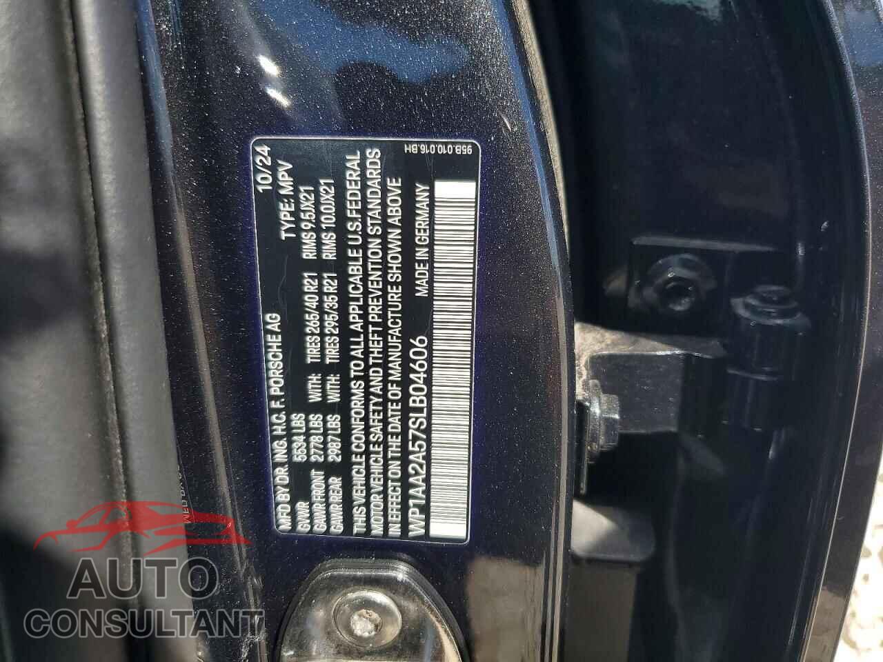 PORSCHE MACAN 2025 - WP1AA2A57SLB04606