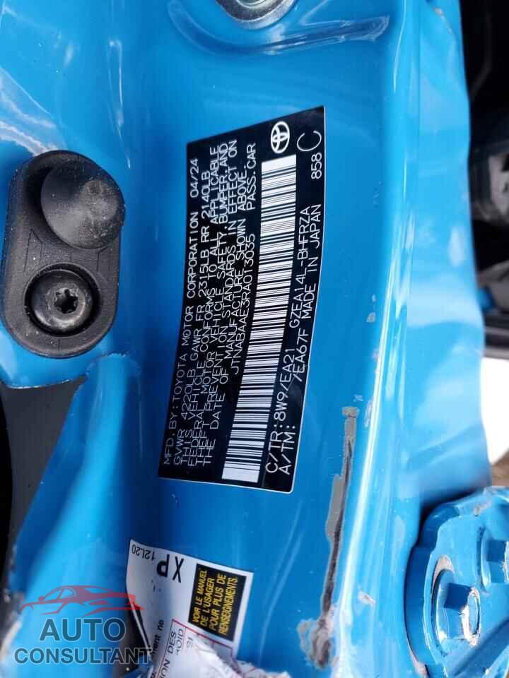 TOYOTA GR COROLLA 2024 - JTNABAAE3RA013035