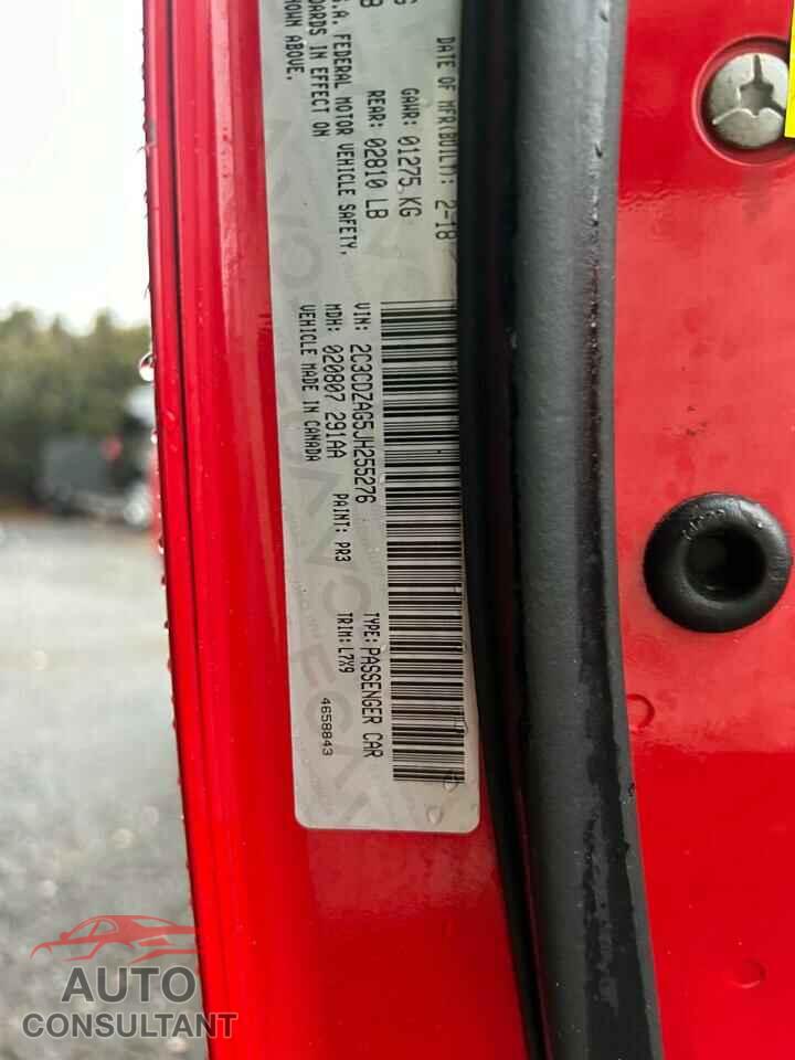 DODGE CHALLENGER 2018 - 2C3CDZAG5JH255276