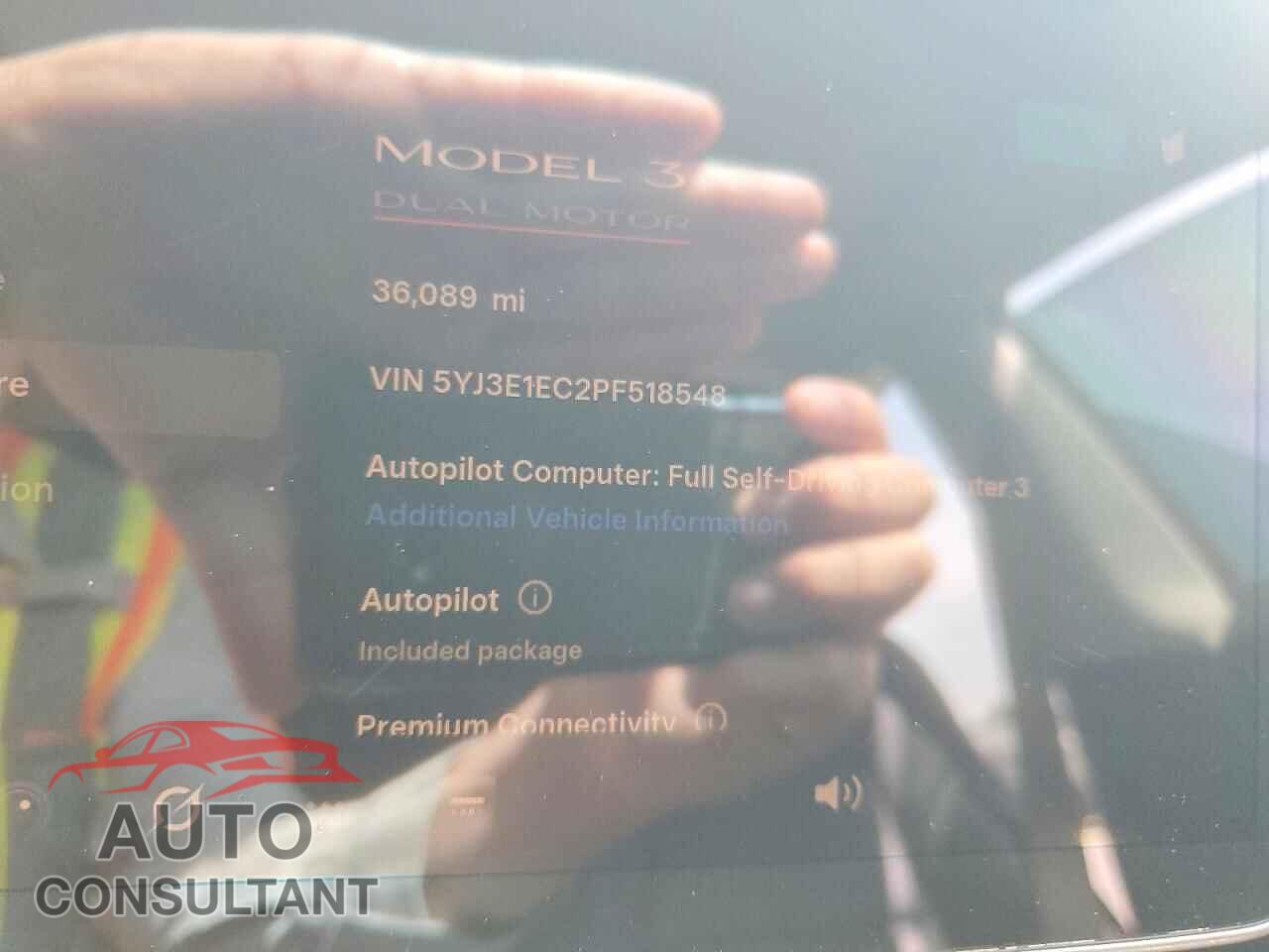 TESLA MODEL 3 2023 - 5YJ3E1EC2PF518548