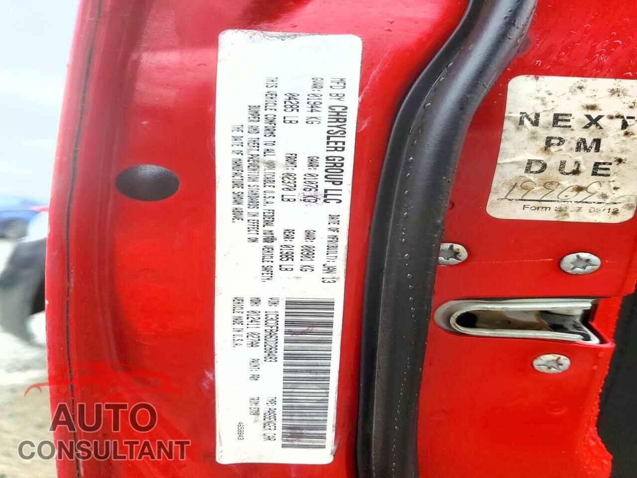 DODGE DART 2013 - 1C3CDFBA6DD268483