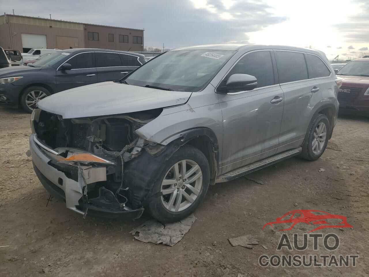 TOYOTA HIGHLANDER 2015 - 5TDZARFH9FS014846
