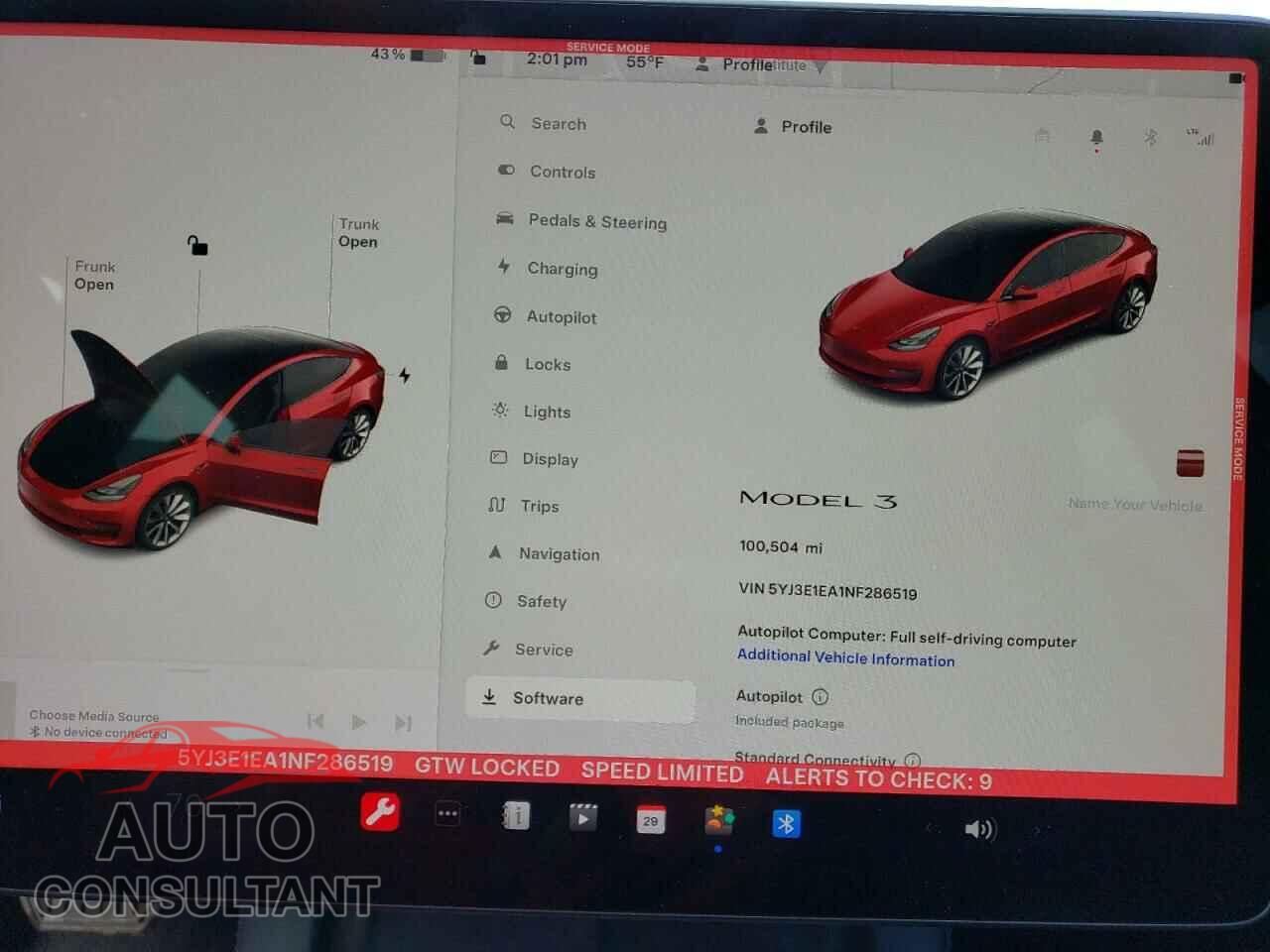 TESLA MODEL 3 2022 - 5YJ3E1EA1NF286519