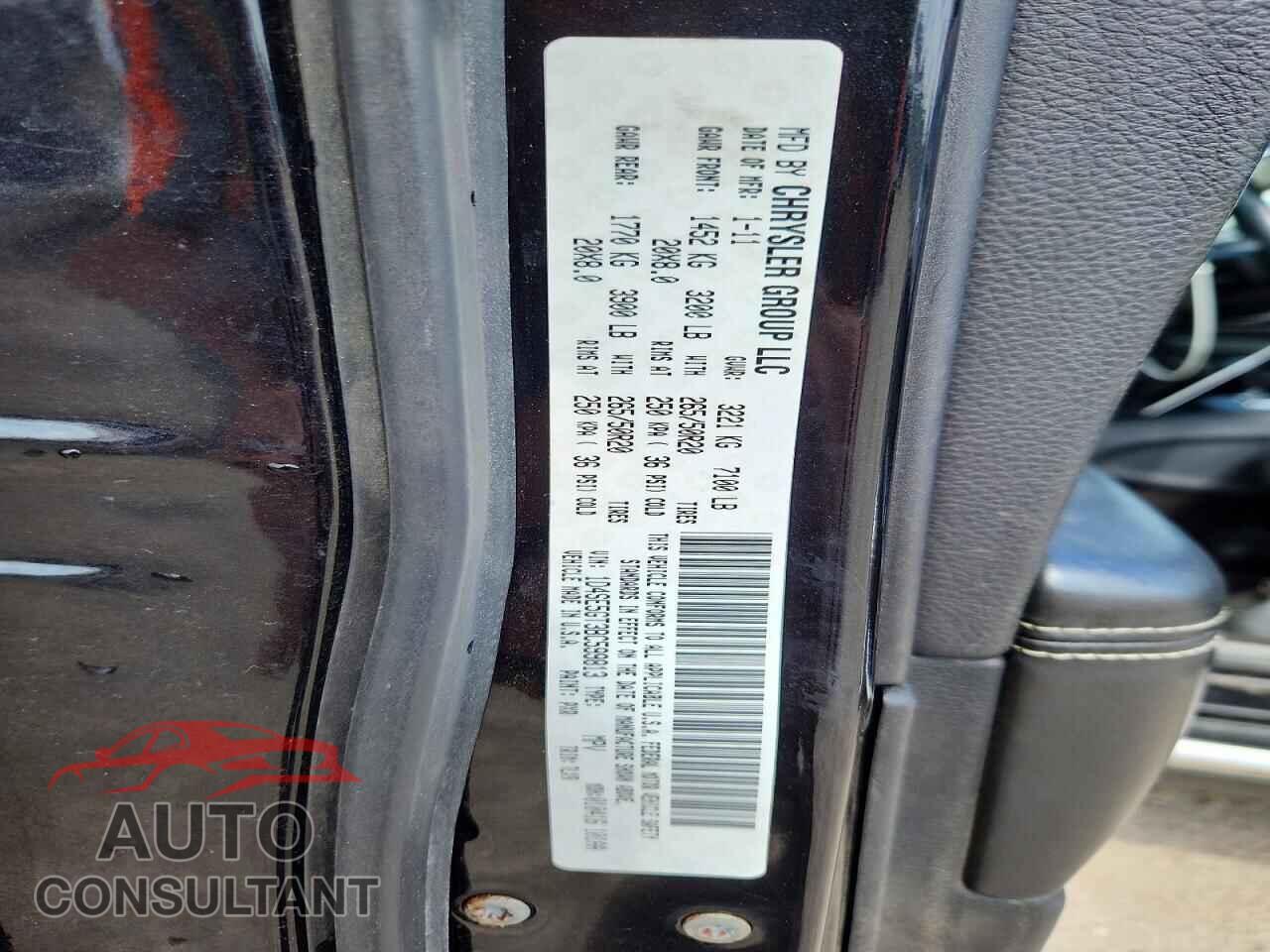 DODGE DURANGO 2011 - 1D4SE5GT3BC599813