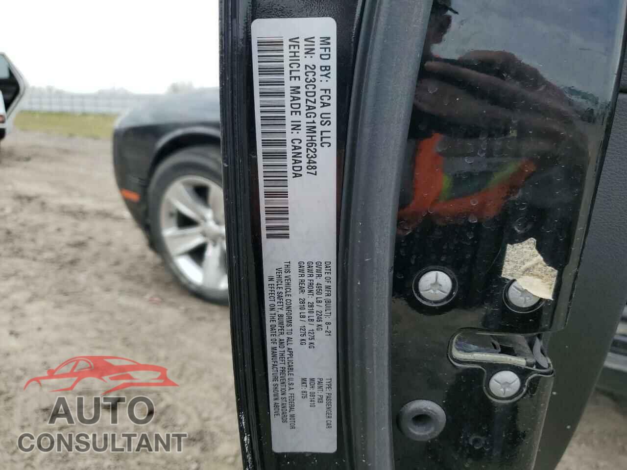 DODGE CHALLENGER 2021 - 2C3CDZAG1MH623487