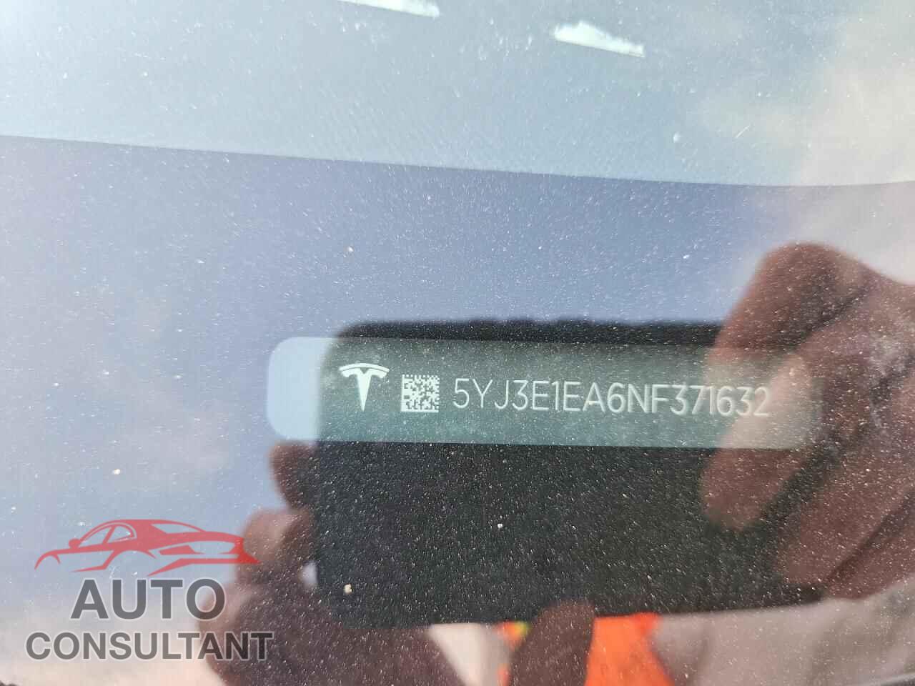 TESLA MODEL 3 2022 - 5YJ3E1EA6NF371632