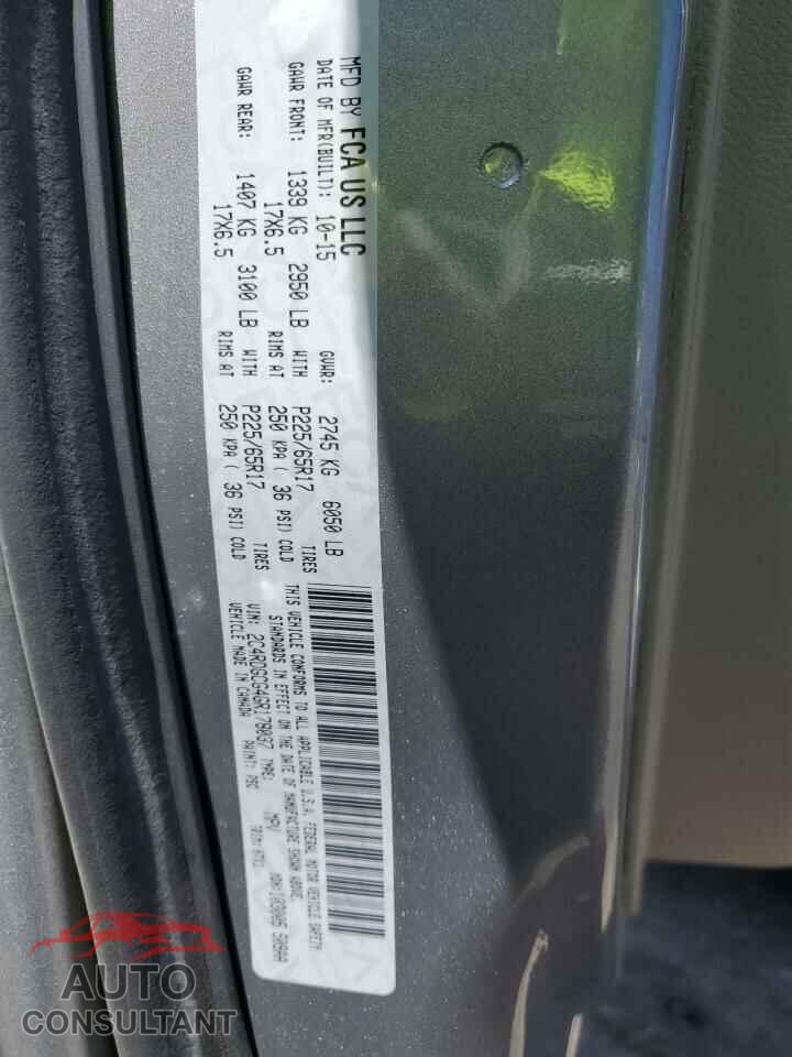 DODGE CARAVAN 2016 - 2C4RDGCG4GR178037