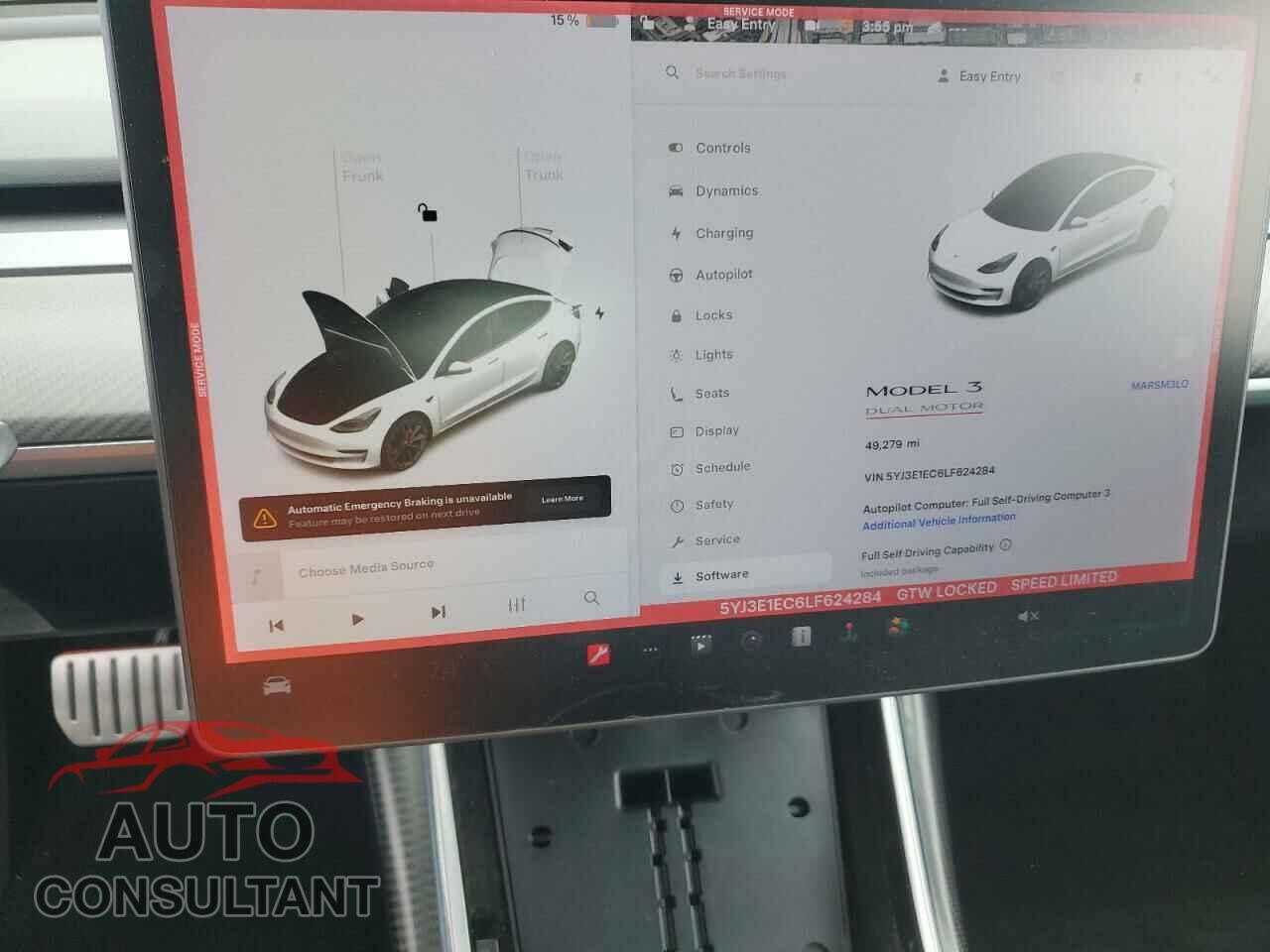 TESLA MODEL 3 2020 - 5YJ3E1EC6LF624284