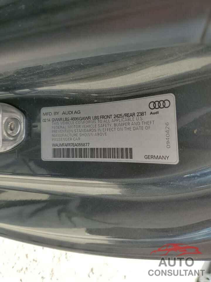 AUDI A5 2014 - WAUMFAFR7EA055877