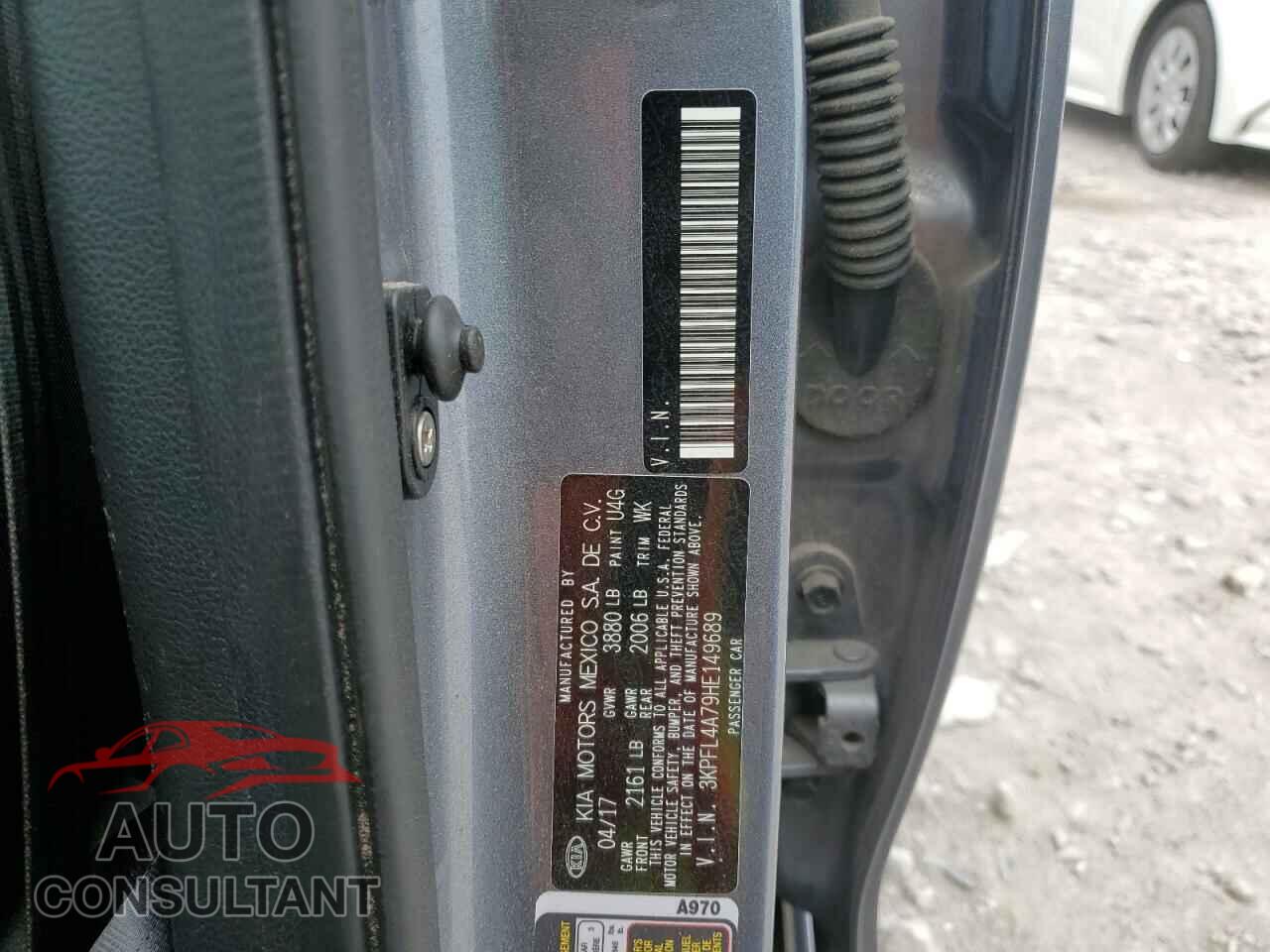 KIA FORTE 2017 - 3KPFL4A79HE149689