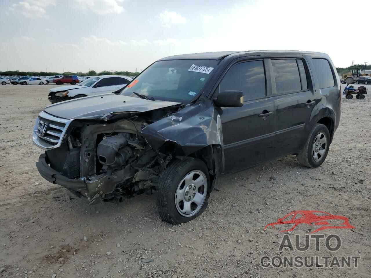 HONDA PILOT 2012 - 5FNYF3H25CB001322