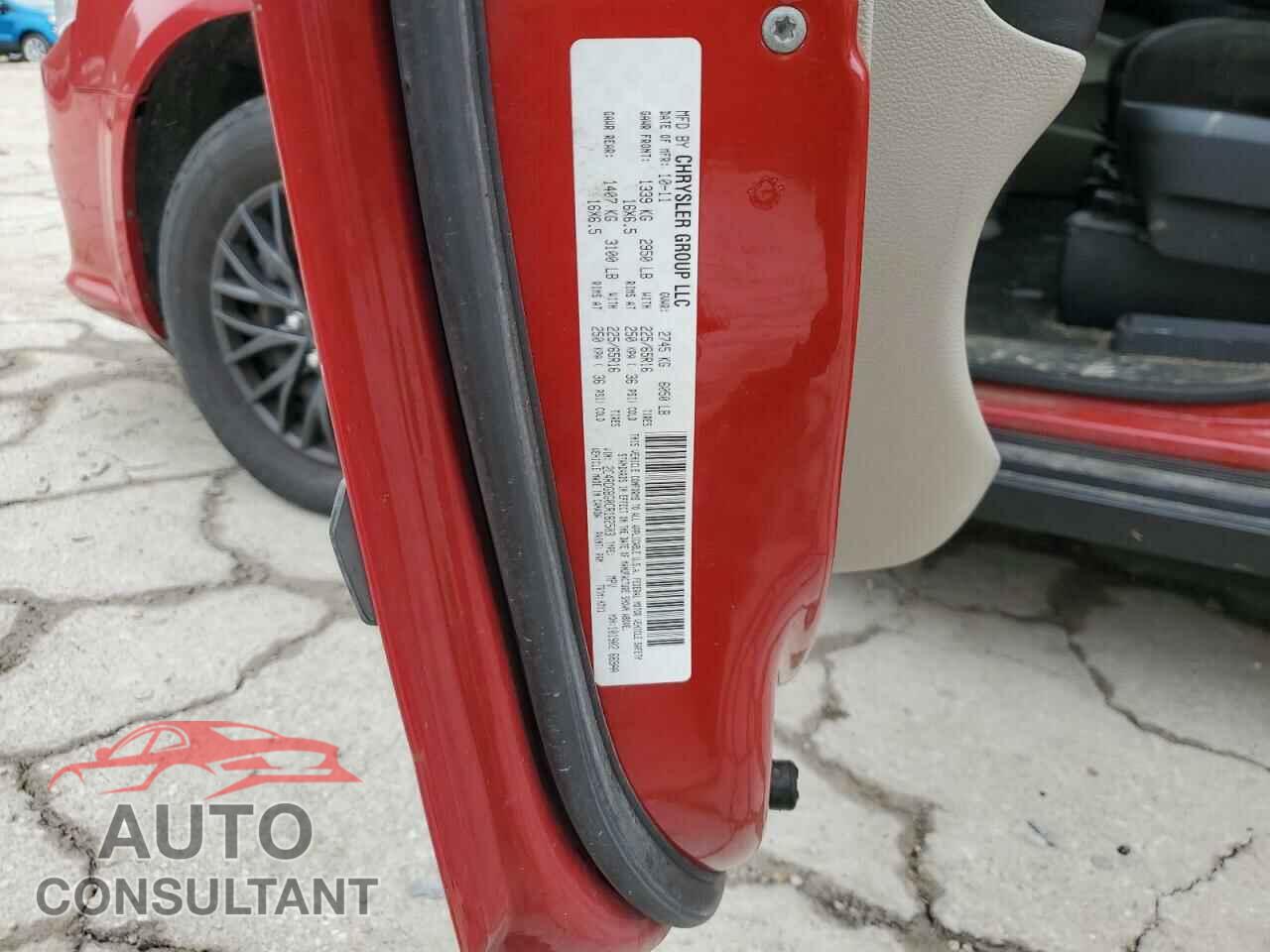 DODGE CARAVAN 2012 - 2C4RDGBG0CR182503