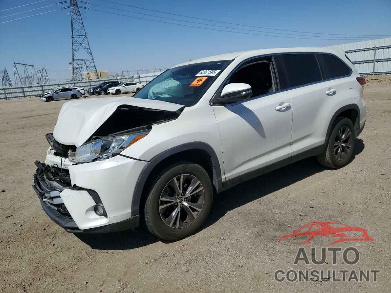 TOYOTA HIGHLANDER 2019 - 5TDZZRFH4KS294498