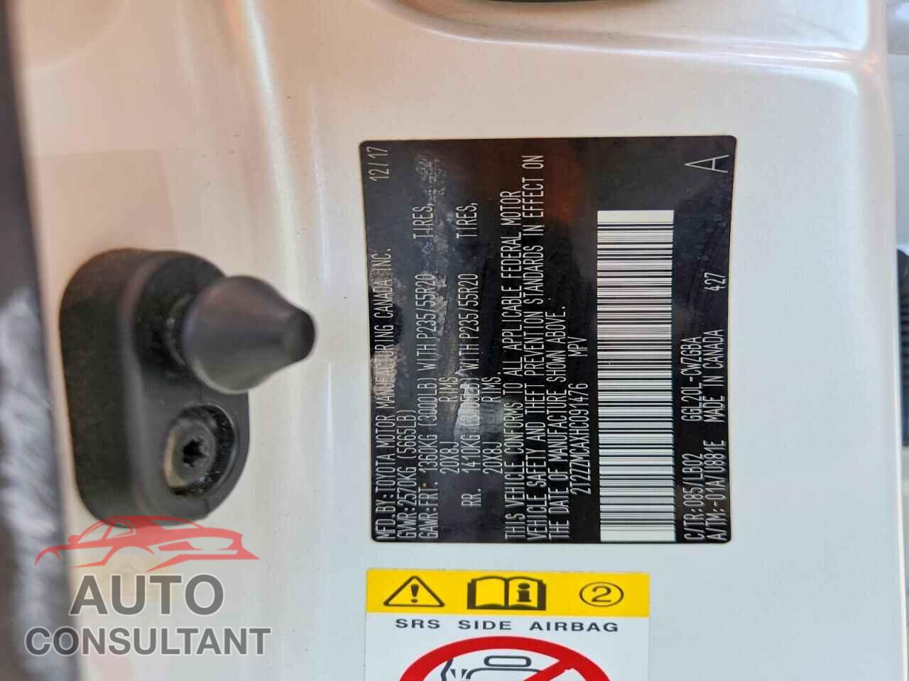 LEXUS RX350 2017 - 2T2ZZMCAXHC091476