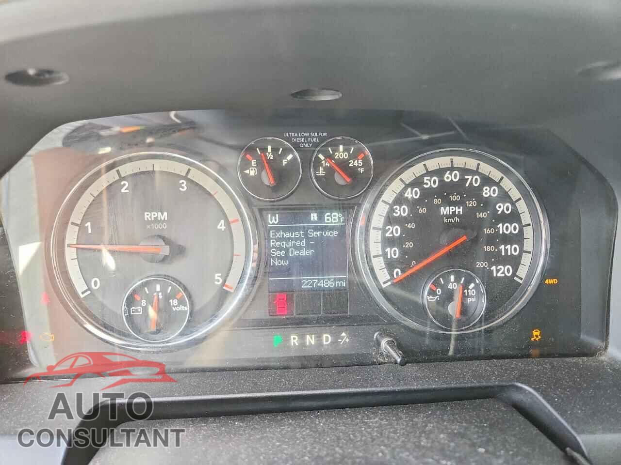 DODGE RAM 2500 2012 - 3C6UD5DL2CG337364
