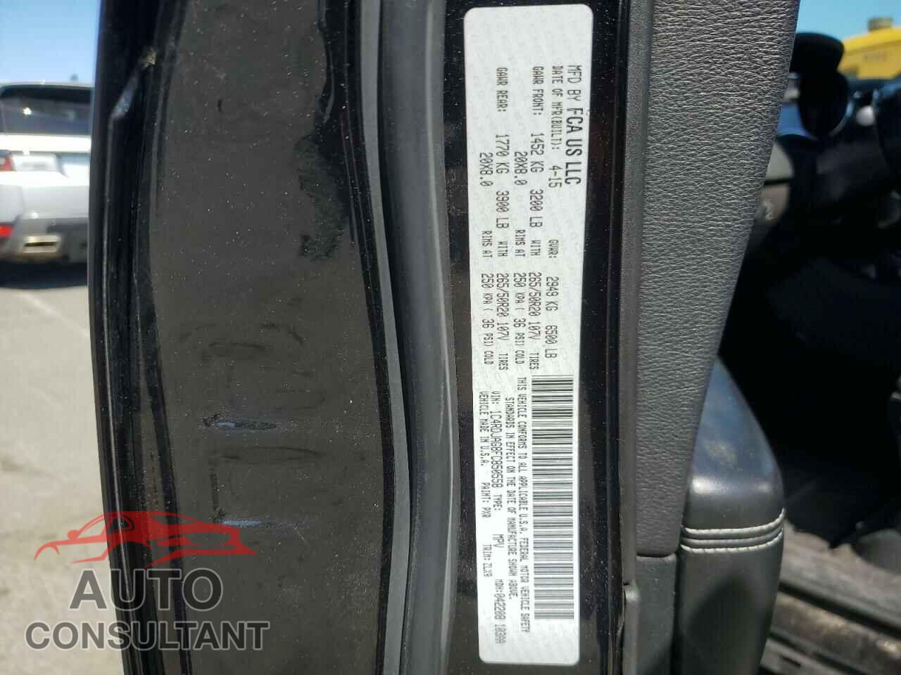 DODGE DURANGO 2015 - 1C4RDJAG8FC850558