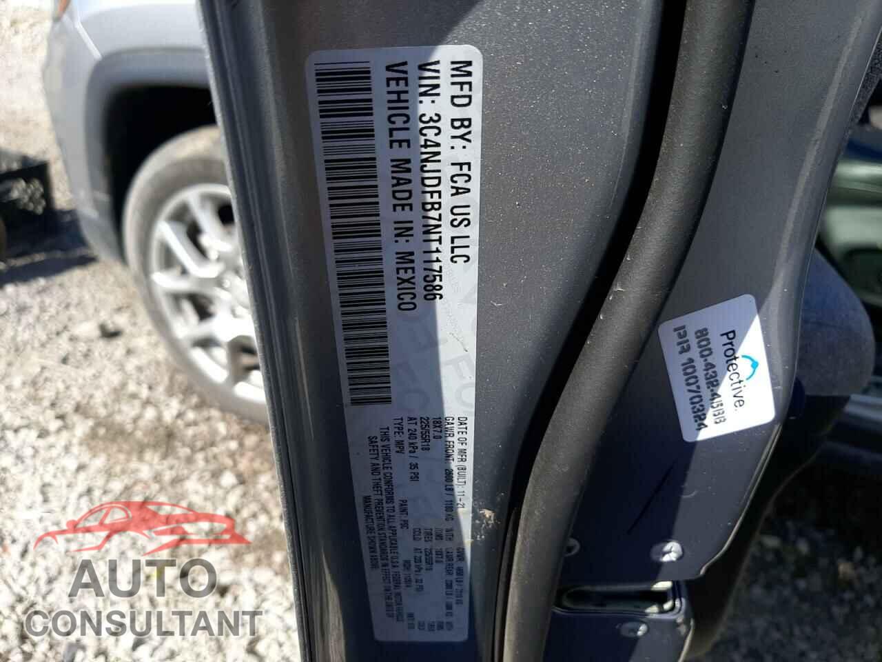 JEEP COMPASS 2022 - 3C4NJDFB7NT117586