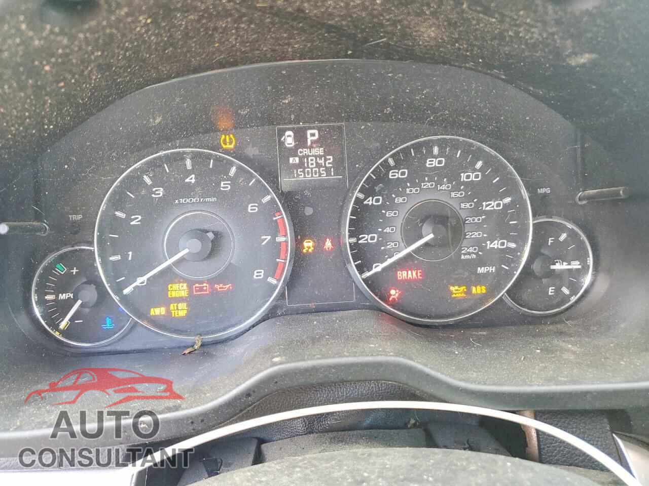 SUBARU OUTBACK 2012 - 4S4BRBCC9C3268575