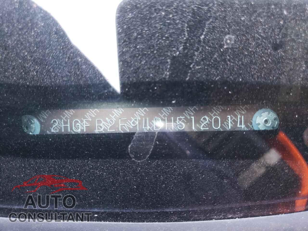 HONDA CIVIC 2013 - 2HGFB2F94DH512014