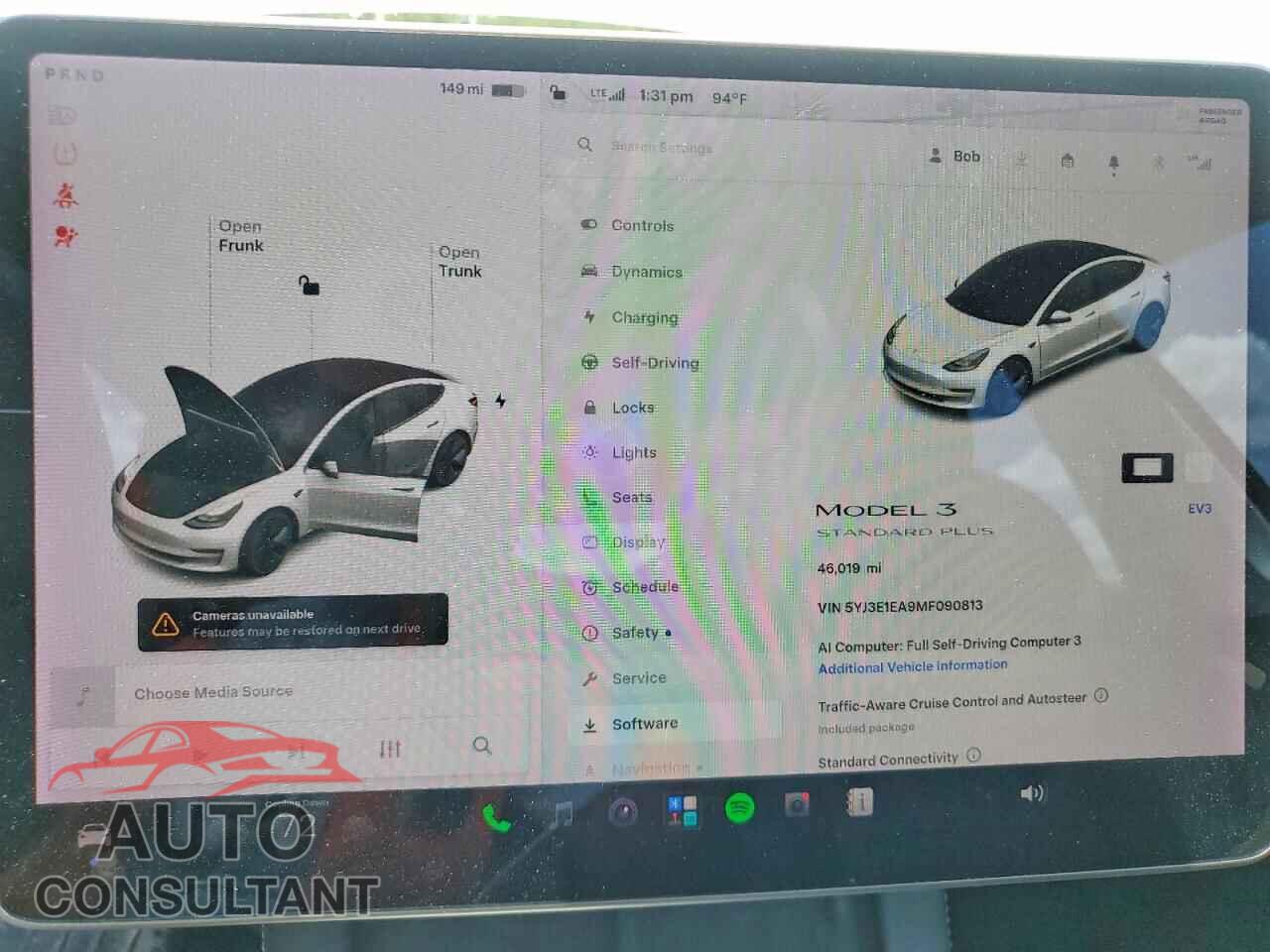 TESLA MODEL 3 2021 - 5YJ3E1EA9MF090813