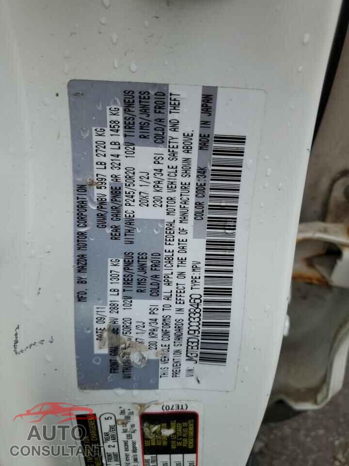 MAZDA CX-9 2012 - JM3TB3DV9C0338460