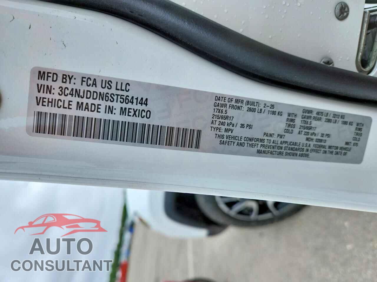 JEEP COMPASS 2025 - 3C4NJDDN6ST564144