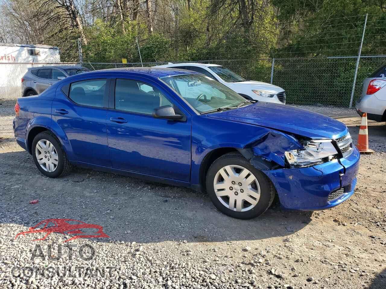 DODGE AVENGER 2012 - 1C3CDZAB5CN207338