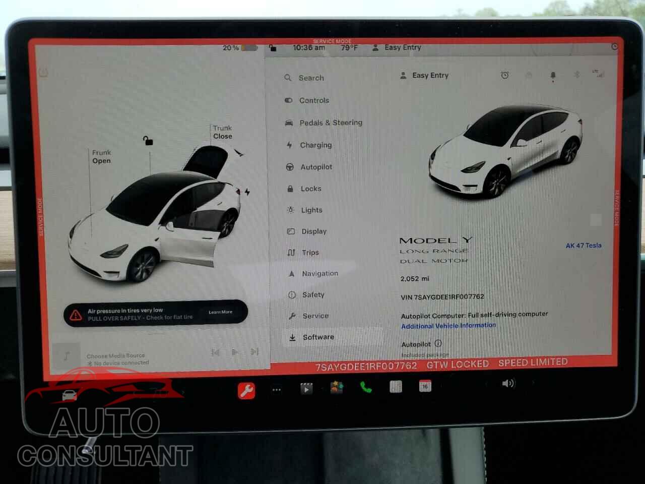 TESLA MODEL Y 2024 - 7SAYGDEE1RF007762