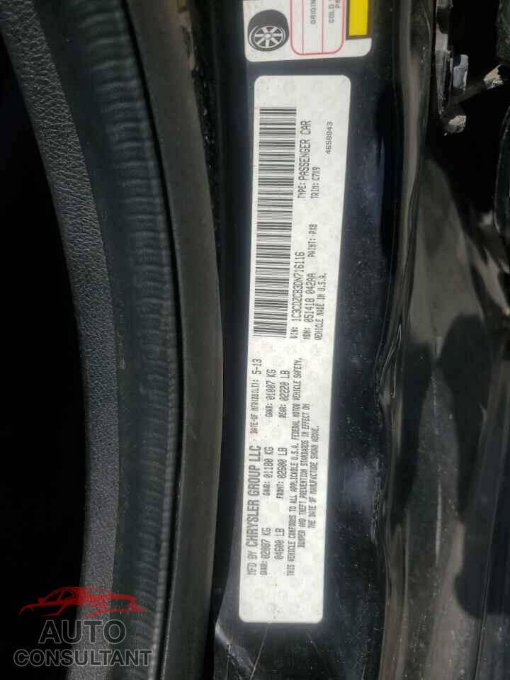DODGE AVENGER 2013 - 1C3CDZCB3DN716116