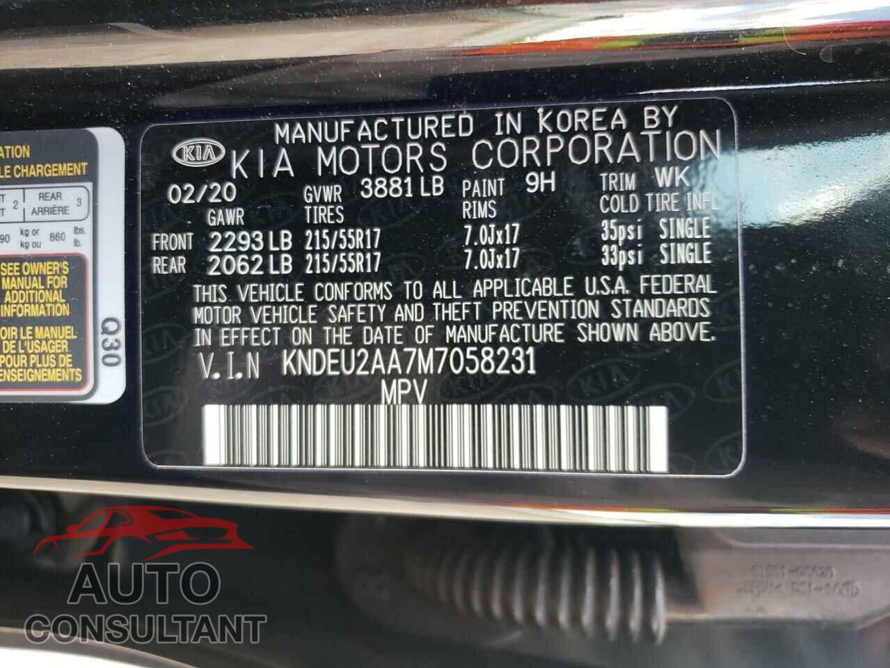 KIA SELTOS 2021 - KNDEU2AA7M7058231