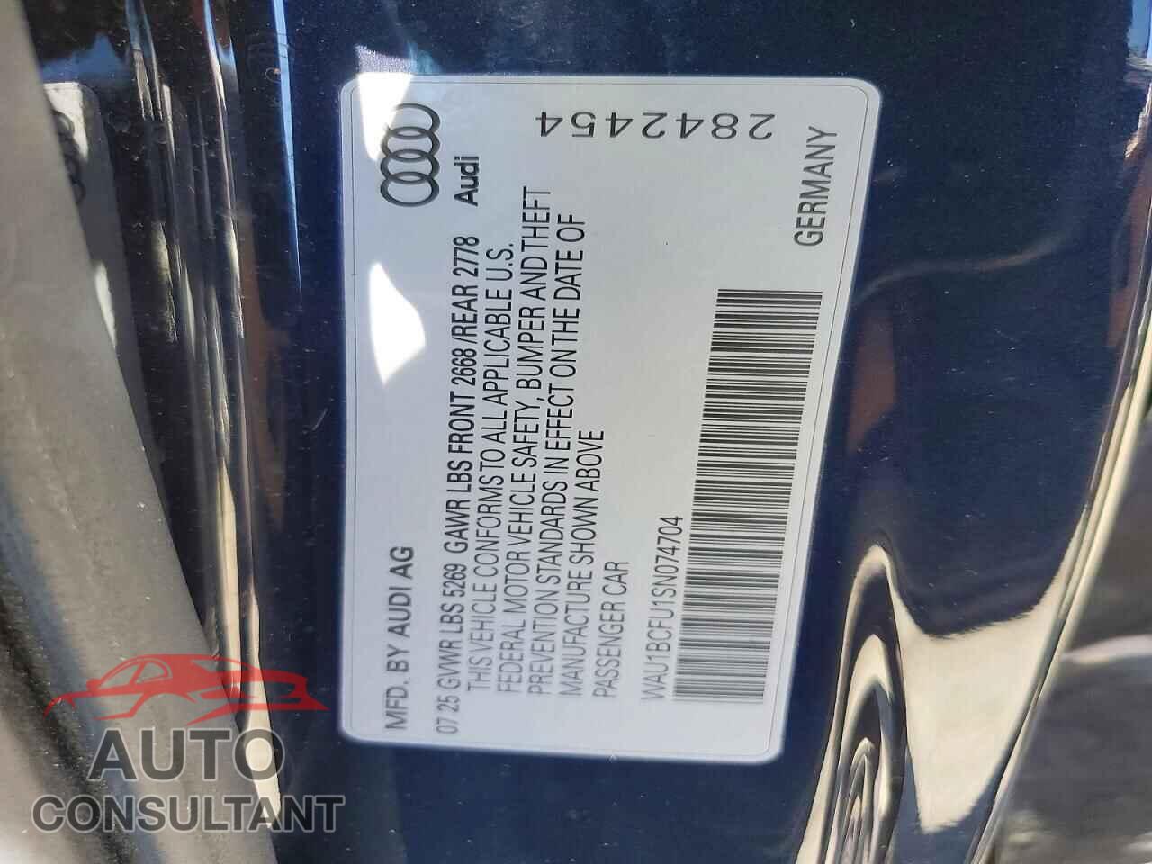 AUDI A5 2025 - WAU1BCFU1SN074704