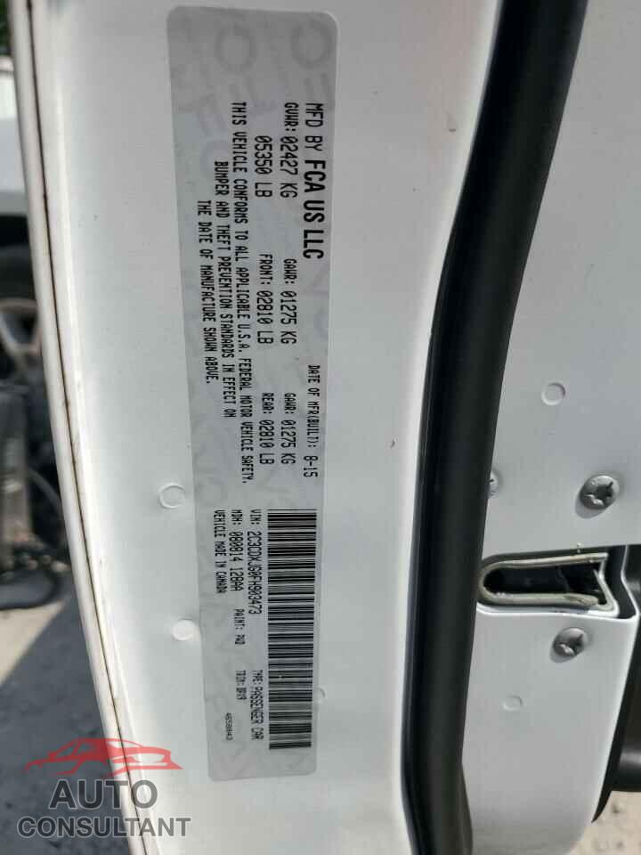DODGE CHARGER 2015 - 2C3CDXJG0FH903473